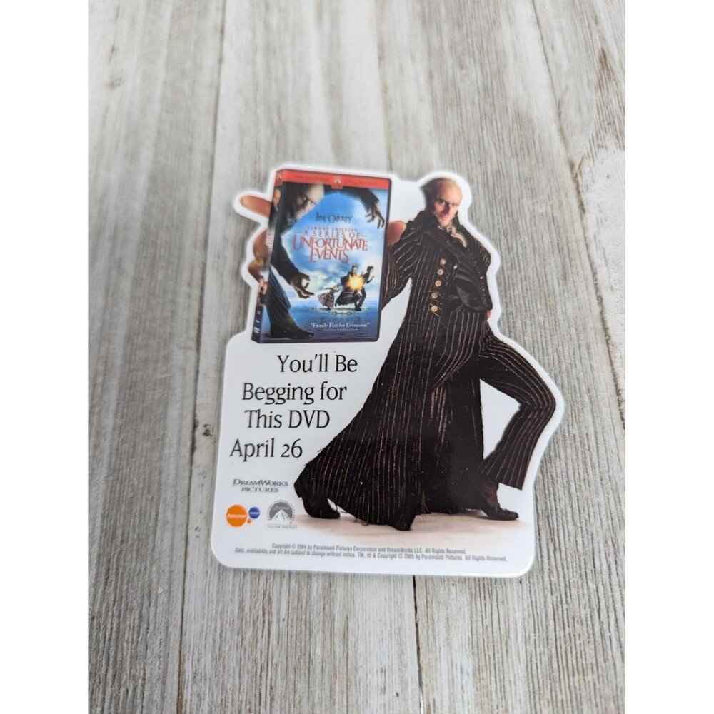 Jim Carrey Lemony Snickets A Series Of Unfortunate Events DVD Release Promo Pin